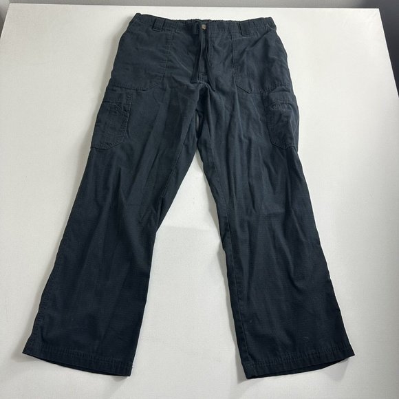 Carhartt Mens Ripstop Cargo Pant Casual Black Drawstring Outdoor Size‎ Large - Picture 1 of 9